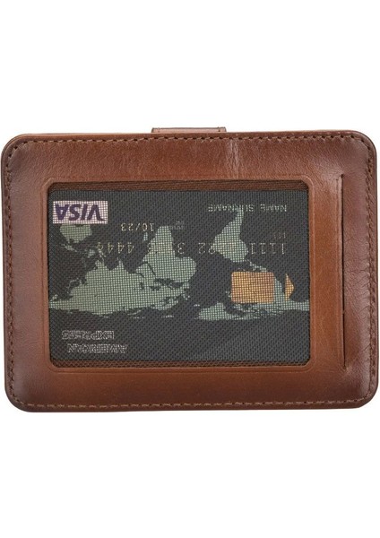 Çok Bölmeli Slim Deri Kartlık BLW019 RST2EF Taba modelleri