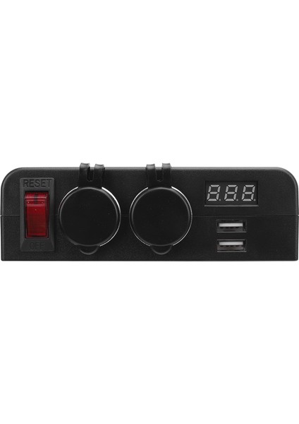 DC12 - 24V Puro Çakmağı Soket Splitter ile Dijital Voltmetre Güç Anahtarı Araba Güç Çıkışı Soketi USB Şarj Aleti Için Tekne Deniz Kamyon Rv (Yurt Dışından) fiyatları