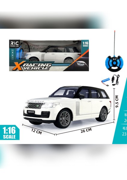 Range Rover Siyah - Beyaz Arazi Aracı 1:16