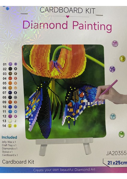 5d Yapışan Boncuk Goblen Mozaik Tablo Pano 21*25 cm JA20355