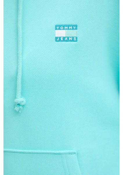 % 100 Pamuk Relaxed Fit Kapüşonlu Sweat Bayan Sweat DW0DW19414 L61 indirimleri