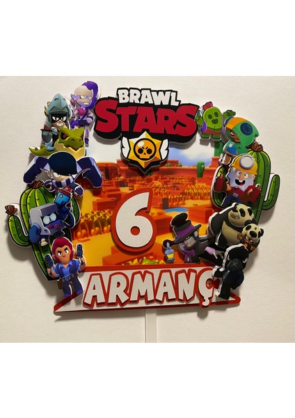 Mobil Oyun Tarzı 3D Pasta Süsü | Erkek & Kız Çocuklar Için Kişiye Özel Pasta Süsü