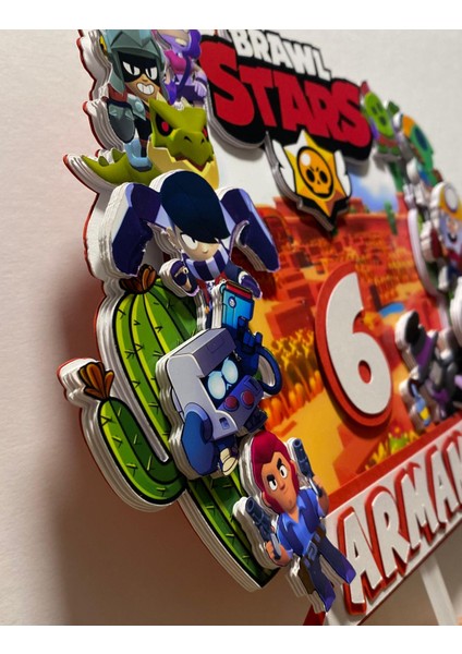 Mobil Oyun Tarzı 3D Pasta Süsü | Erkek & Kız Çocuklar Için Kişiye Özel Pasta Süsü fırsatları