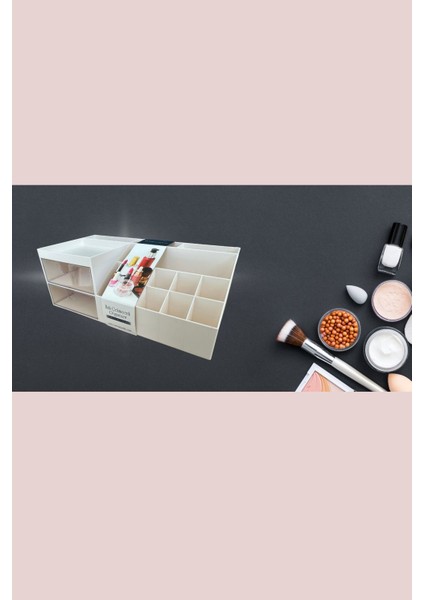 İki Çekmeceli Çok Amaçlı Takı ve Makyaj Organizeri fiyatları