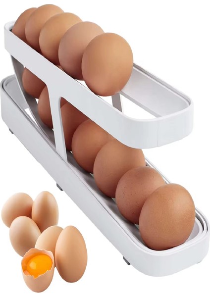 Büro Ev Ofis Buzdolabı Için 2kat 14BÖLME Yumurta Saklama Organizeri