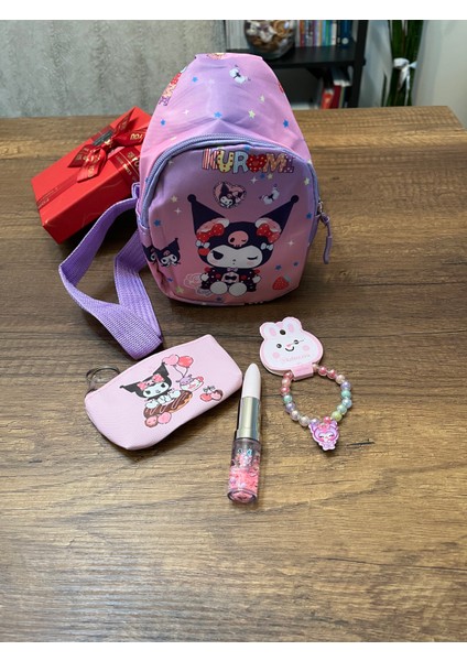 Özel Kutuda Hediye Set Kuromi Sanrio 5 Parça Hediye Seti Kız Çocuk Karne Doğum Günü Hediyesi modelleri