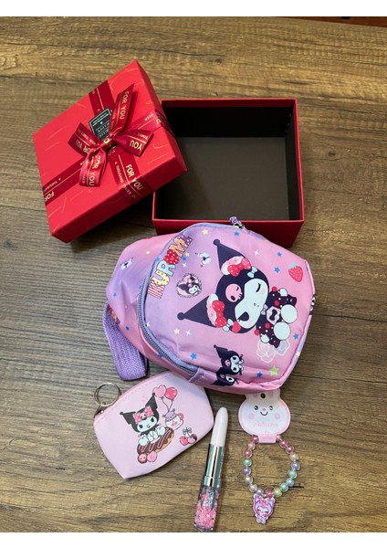 Özel Kutuda Hediye Set Kuromi Sanrio 5 Parça Hediye Seti Kız Çocuk Karne Doğum Günü Hediyesi fırsatları