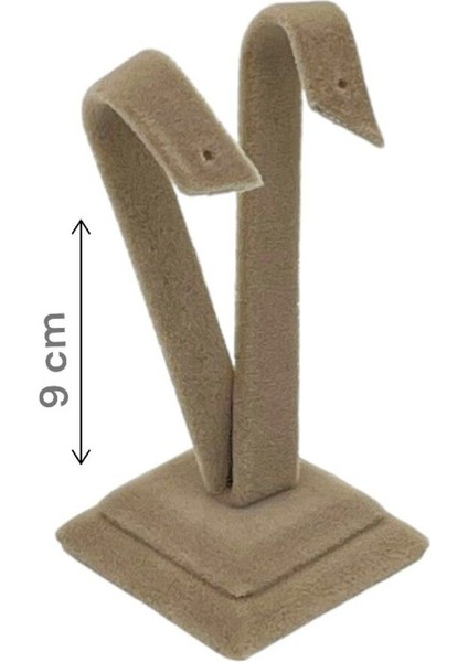 Bej Palmiye Küpeliği, 9 cm Çekim Standı ile Şık ve Kullanışlı Tasarım