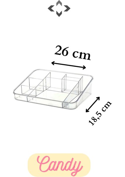 Beyaz Kristal Masaüstü Makyaj ve Takı Organizeri Kalemlik modelleri