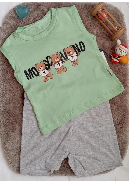 Is Berceste Moschıno Erkek Çocuk Şort Alt Üst Takımı