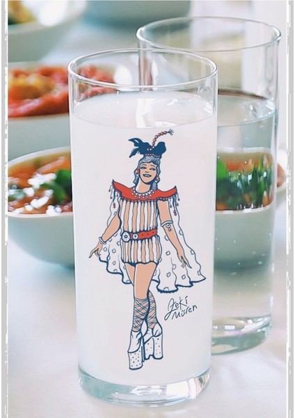 Beyaz Klasik Rakı Kadehi Çiftli Set, Şık ve Zarif Tasarım