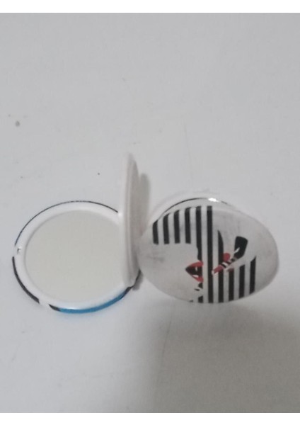 Şık Yuvarlak Emniyetli Çift Aynalı Mini Makyaj Aynası Beyaz fırsatları