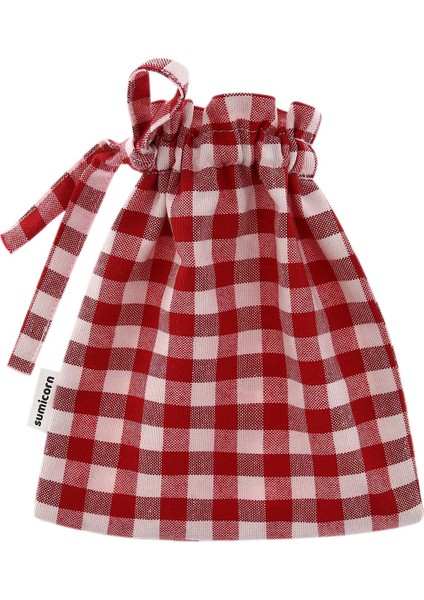 Kırmızı Pötikareli Çevre Dostu Çok Amaçlı Bez Kese ve Çanta