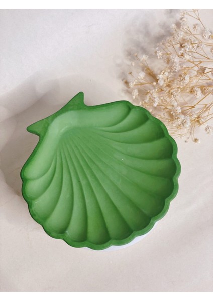 Yeşil Deniz Kabuğu Dekoratif Altlık, Takı ve Sehpa Düzenleyici modelleri