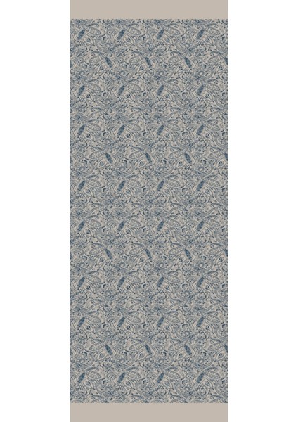 Velora Desen Çift Taraflı Şal Petrol Mavisi-Bej indirimleri