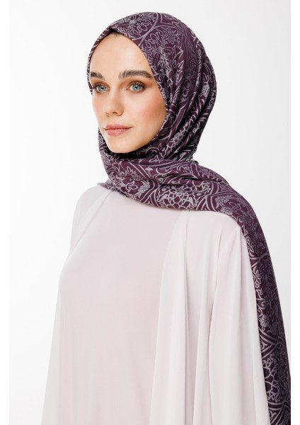 Morocco Desen Çift Taraflı Şal Mor-Gri fiyatları
