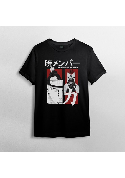 Naruto - Itachi Uchiha %100 Pamuklu Bisiklet Yaka T-Shirt Model - 3 fiyatları