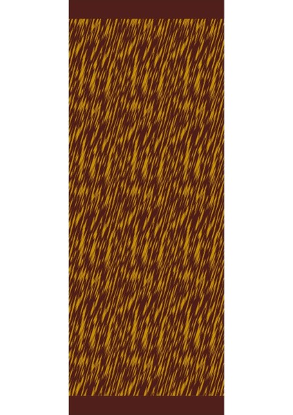 Selis Desen Çift Taraflı Şal Mürdüm-Sarı