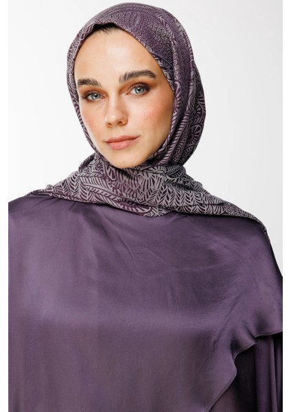 Mayra Desen Çift Taraflı Şal Mor-Gri modelleri