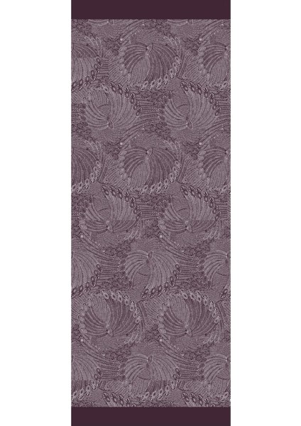 Mayra Desen Çift Taraflı Şal Mor-Gri