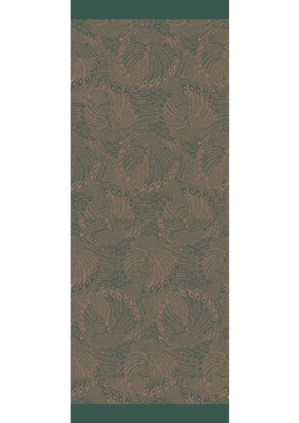 Mayra Desen Çift Taraflı Şal Zümrüt-Kayısı