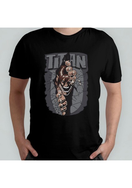 Attack On Titan Eren %100 Pamuklu Bisiklet Yaka T-Shirt Model - 3