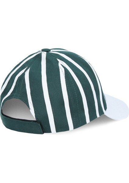 Chet Yeşil Baseball Cap Çizgili Nakışlı - Unisex Şapka modelleri