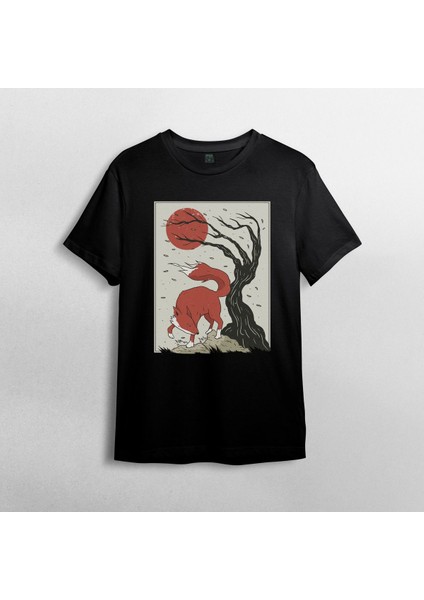 Japonya - Japon Kültürü Pamuklu Bisiklet Yaka T-Shirt Model - 1 fiyatları