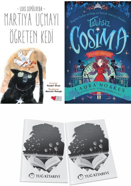 Martıya Uçmayı Öğreten Kedi ve Talihsiz Cosima Yıldız Hırsızı + Hediyeli