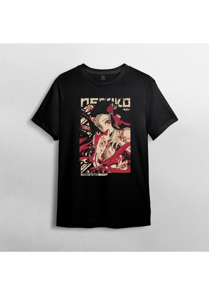 Demon Slayer Kimetsu No Yaiba Nezuko %100 Pamuklu Bisiklet Yaka T-Shirt Model - 3 fiyatları
