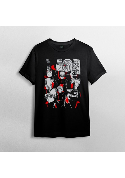 Naruto Sharingans %100 Pamuklu Bisiklet Yaka T-Shirt Model - 1 fiyatları