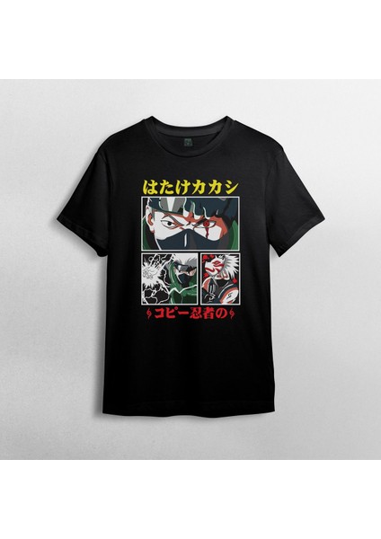 Naruto Kakashi Hatake %100 Pamuklu Bisiklet Yaka T-Shirt Model - 1 fiyatları