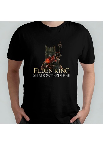 Elden Ring Shadow Of The Erdtree %100 Pamuklu Bisiklet Yaka T-Shirt Model 1