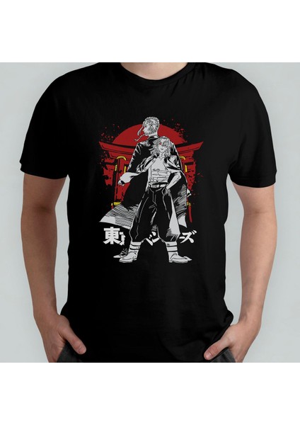 Tokyo Revengers Anime Manga Unisex %100 Pamuklu Bisiklet Yaka T-Shirt Model 6