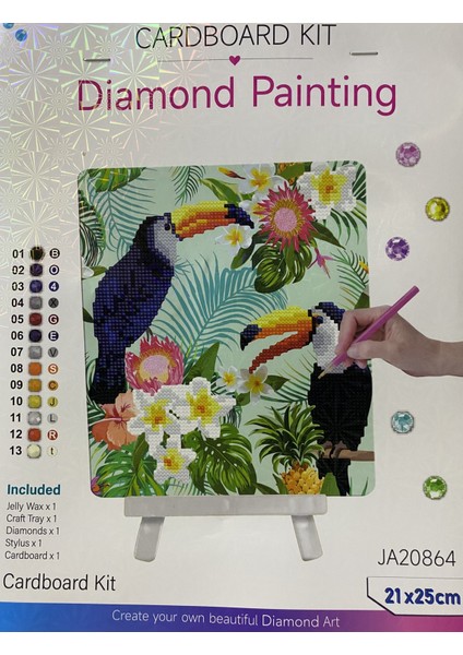 5d Yapışan Boncuk Goblen Mozaik Tablo Pano 21*25 cm JA20864