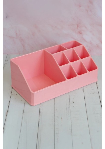 9 Bölmeli Makyaj Organizeri Ruj Rimel Kozmetik Saklama Kutusu