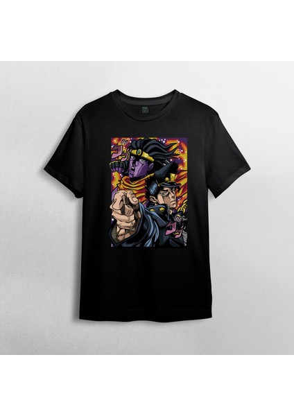 Jojo's Bizarre Adventure Unisex %100 Pamuklu Bisiklet Yaka T-Shirt Model 7 fiyatları