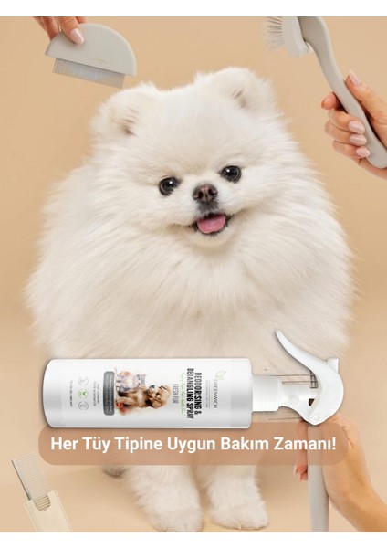 Tüy Açıcı Sprey 400 ml | Kıtık Açıcı Kolay Tarama | Tuvalet Idrar Koku Giderici | Kedi Köpek modelleri
