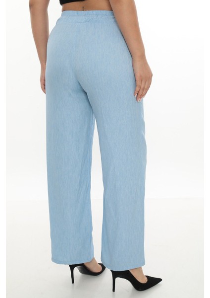 Büyük Beden Pamuklu Ince Kumaş Tam Yazlık Bol Paça Pantolon fiyatları