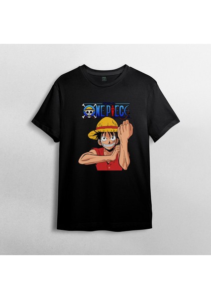 One Piece %100 Pamuklu Bisiklet Yaka T-Shirt Model - 5 fiyatları