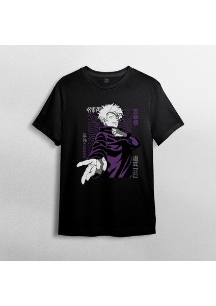 Jujutsu Kaisen Satoru Gojo %100 Pamuklu Bisiklet Yaka T-Shirt Model - 2 fiyatları