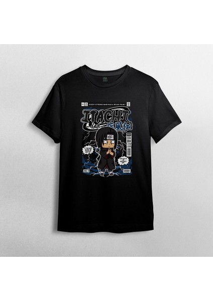 Naruto - Itachi Uchiha %100 Pamuklu Bisiklet Yaka T-Shirt Model - 1 fiyatları