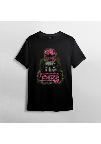 Everything You Know Is Fake - Septik Unisex %100 Pamuklu Bisiklet Yaka T-Shirt Model 1 fiyatları