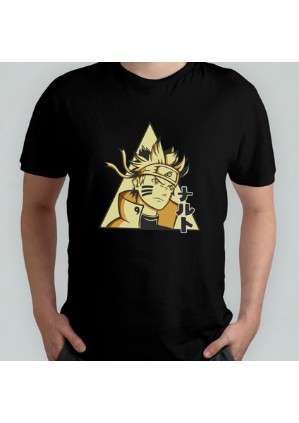 Naruto %100 Pamuklu Bisiklet Yaka T-Shirt Model - 2