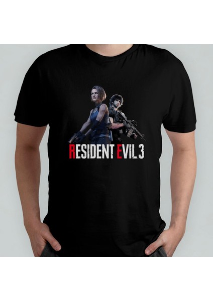 Resident Evil 3 %100 Pamuklu Bisiklet Yaka T-Shirt Model 1
