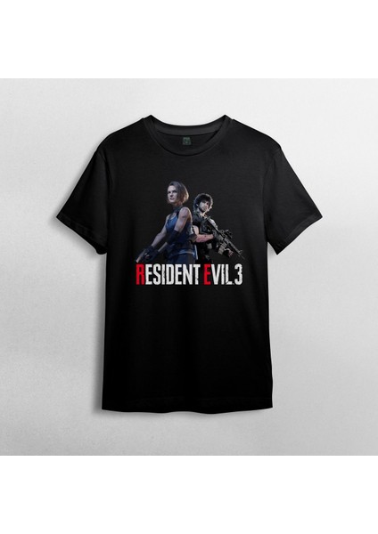 Resident Evil 3 %100 Pamuklu Bisiklet Yaka T-Shirt Model 1 fiyatları