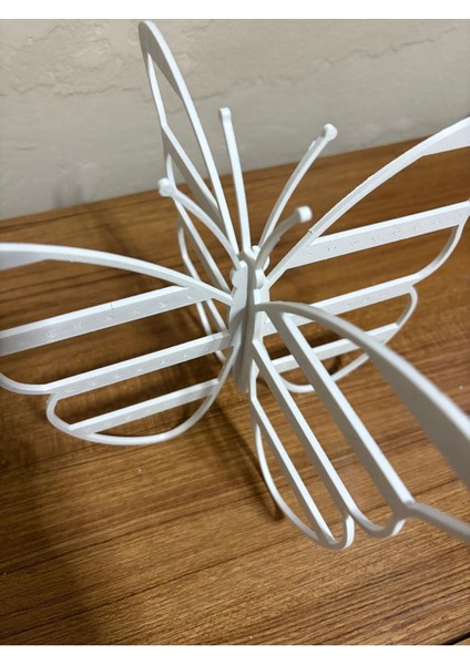 Beyaz Kelebek Şekilli Takı Organizeri, Çok Fonksiyonlu ve Dekoratif Stand fiyatları