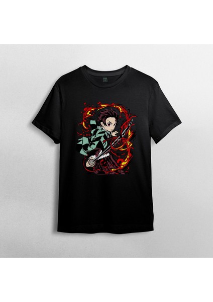 Demon Slayer Kimetsu No Yaiba %100 Pamuklu Bisiklet Yaka T-Shirt Model - 2 fiyatları