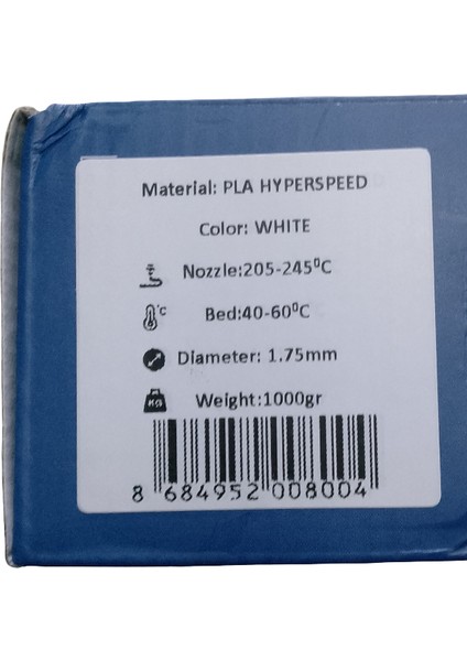 Filament 3D Yazıcı 1.75 mm Hyperspeed Pla gri 1kg modelleri