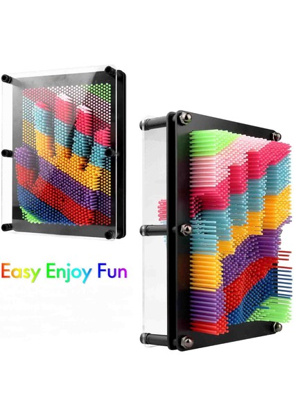 Pinart 3D Baskı Oyuncağı Renkli Dekoratif Masaj Strés Giderici Iğneli Sanat Tablası Eğlenceli Hediyelik Kutu Özel Seri fiyatları